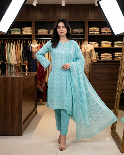 Bin Saeed Unstitch - 3pc Printed lawn