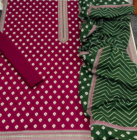 Bin Saeed Unstitch - 3pc Printed lawn