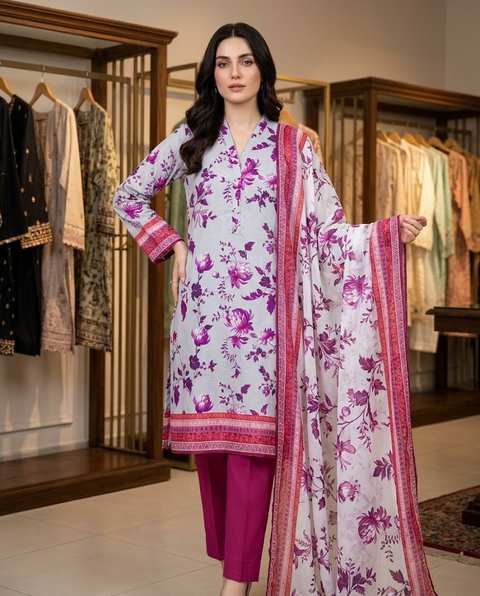 Maria.B Chiffon Duppata 3pc MC 16
