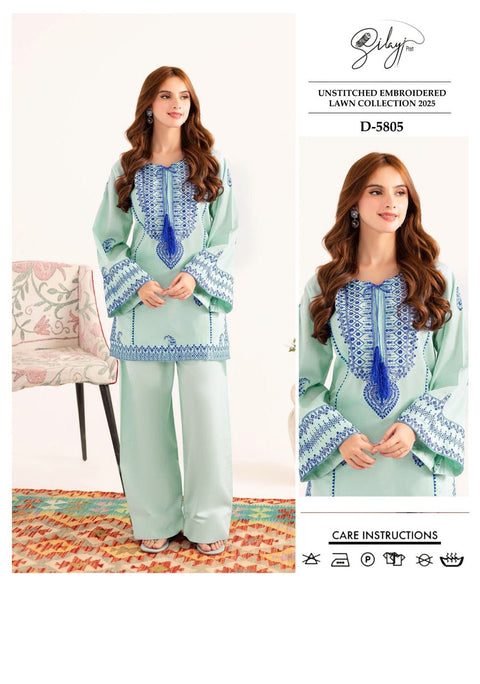 Branded Embroidery 2pc - Lawn