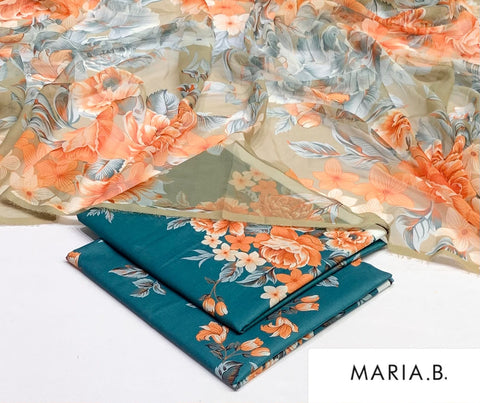 Maria.B Chiffon Duppata 3pc MC 05