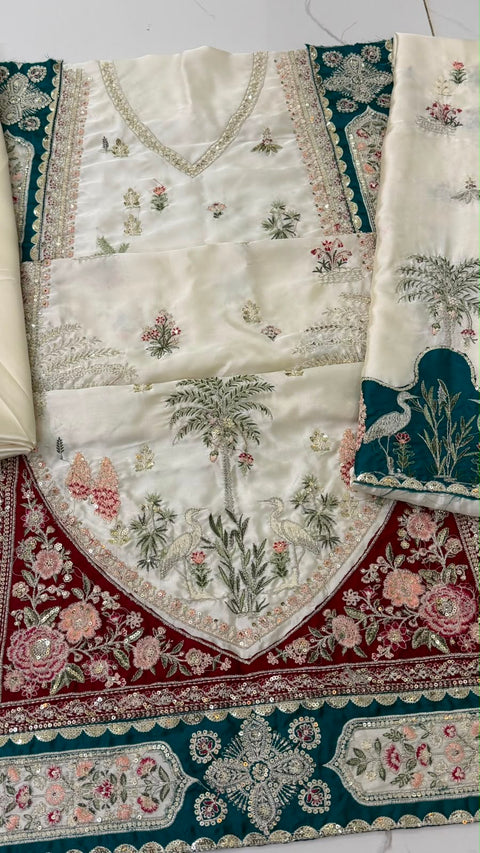 Silk Kaftan 3pc Collection