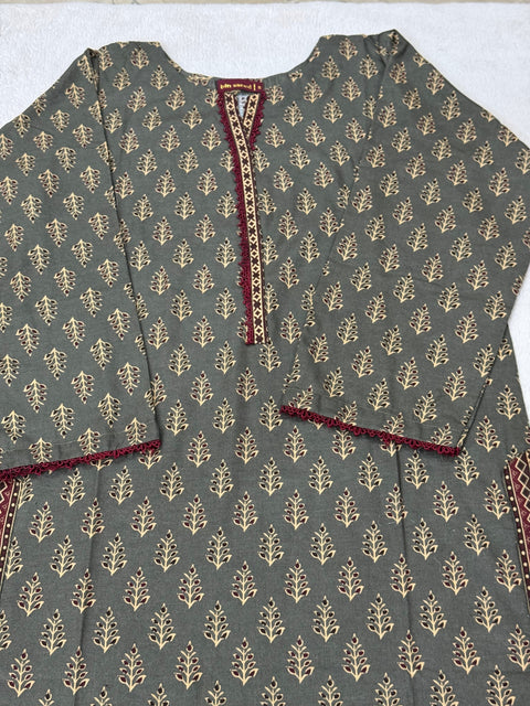 Bin Saeed Stitched 3-Piece Lawn Suit - Ready to Wear - BS02