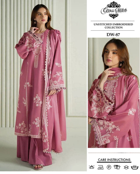 Cross Stitch 3pc Lawn Collection CS01
