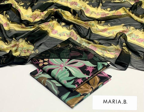 Maria.B Chiffon Duppata 3pc MC 03