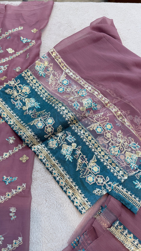 Hania Amir Wedding Chiffon Dress HA01