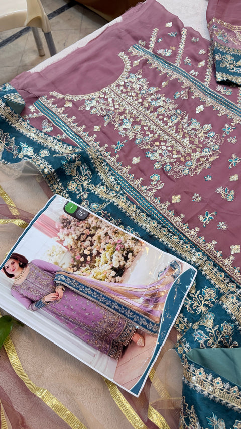 Hania Amir Wedding Chiffon Dress HA01