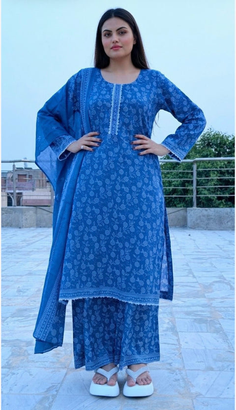 Bin Saeed Unstitched 3-Piece Lawn Suit - BU021