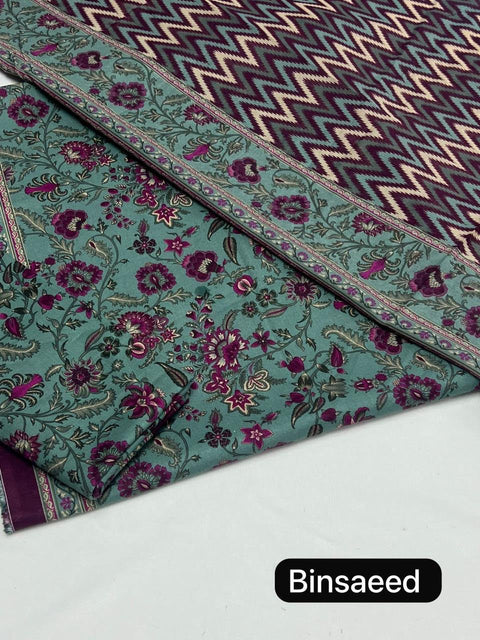 Bin Saeed Unstitch - 3pc Printed lawn