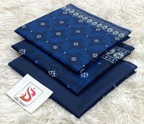 Bin Saeed Unstitched 3-Piece Lawn Suit - BU020
