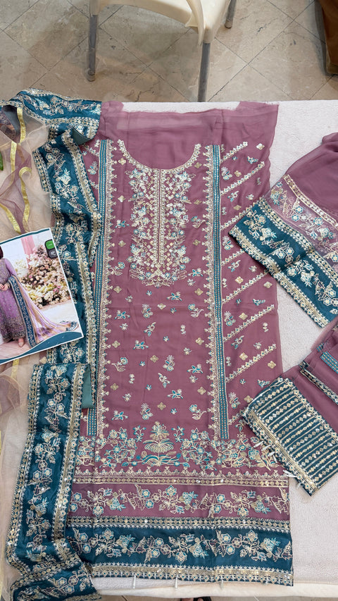 Hania Amir Wedding Chiffon Dress HA01